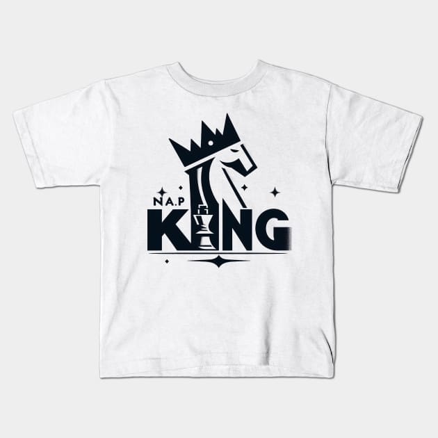 Nap Chess King Kids T-Shirt by SimpliPrinter